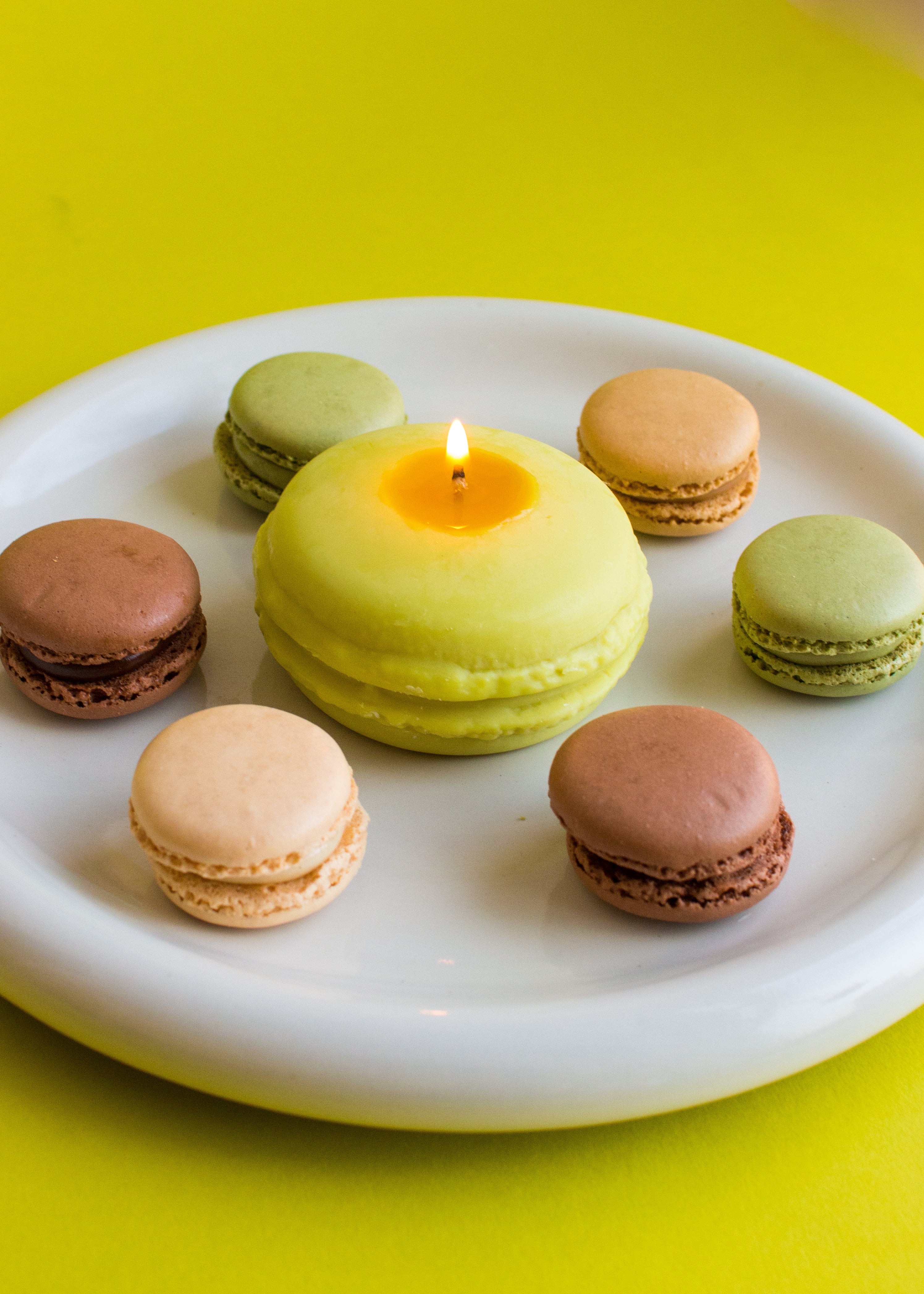 Macaron Pistache Candle